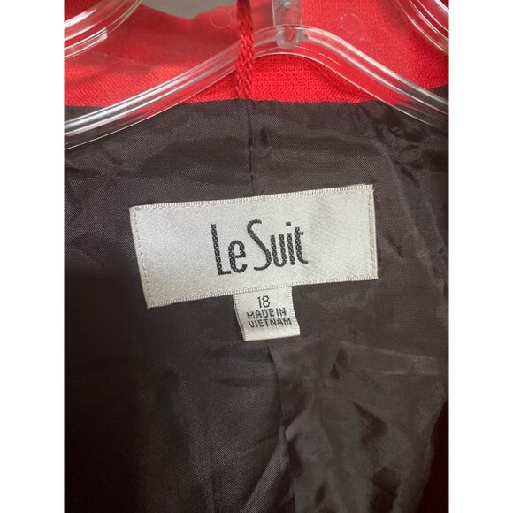 Le Suit Womens Red Blazer With Tie Back Size 18 - Picture 4 of 5